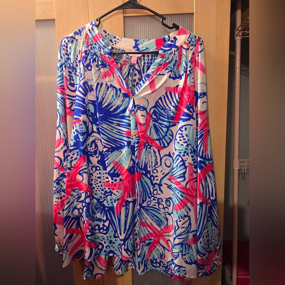 Lilly Pulitzer ELSA STARFISH BLOUSE